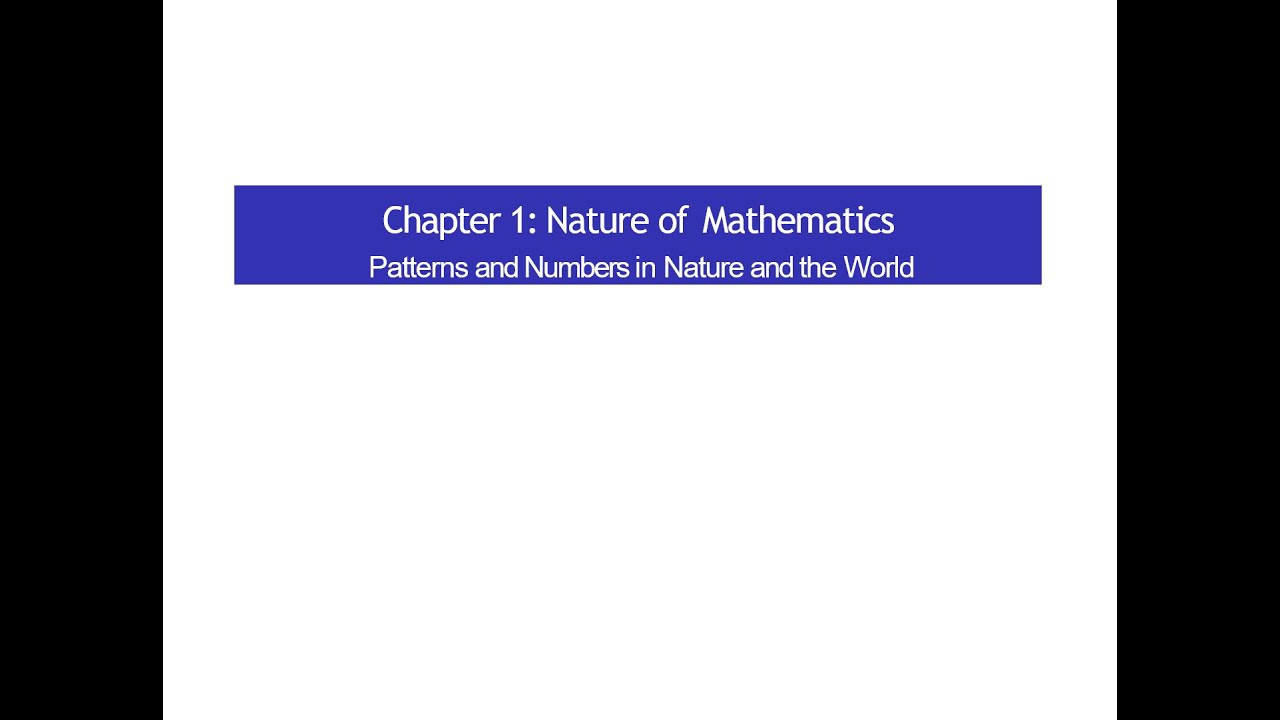 MATHEMATICS IN THE MODERN WORLD  | Chapter 1