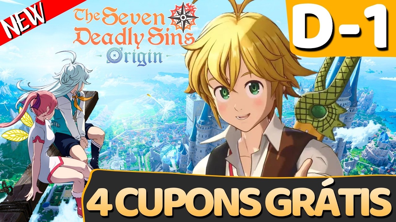 4 CUPONS NOVOS!PERSONAGEM SSR FREE + DICAS DE COMO COMEÇAR BEM! - The Seven Deadly Sins: Origin