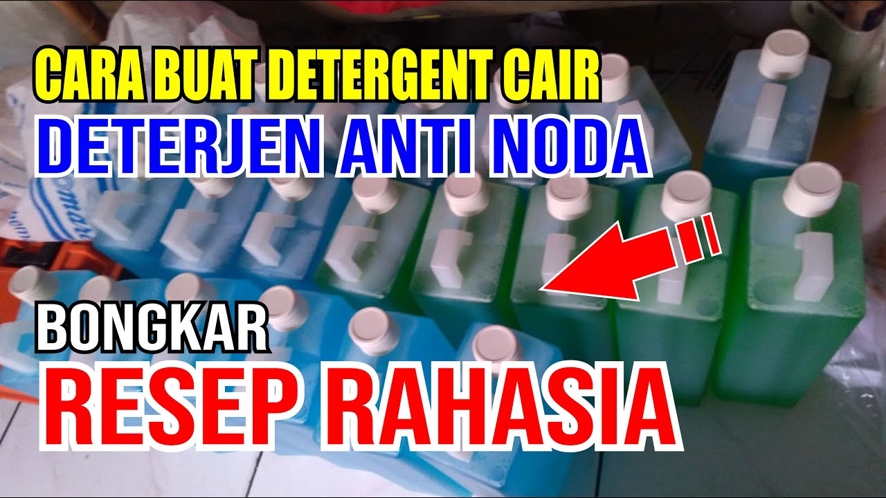 IDE USAHA CARA MEMBUAT DETERGEN CAIR UNTUK LAUNDRY [How to make laundry detergent liquid]- SB Pemula