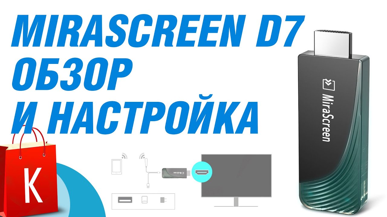 MiraScreen D7 - изображение со смартфона на монитор по WiFi