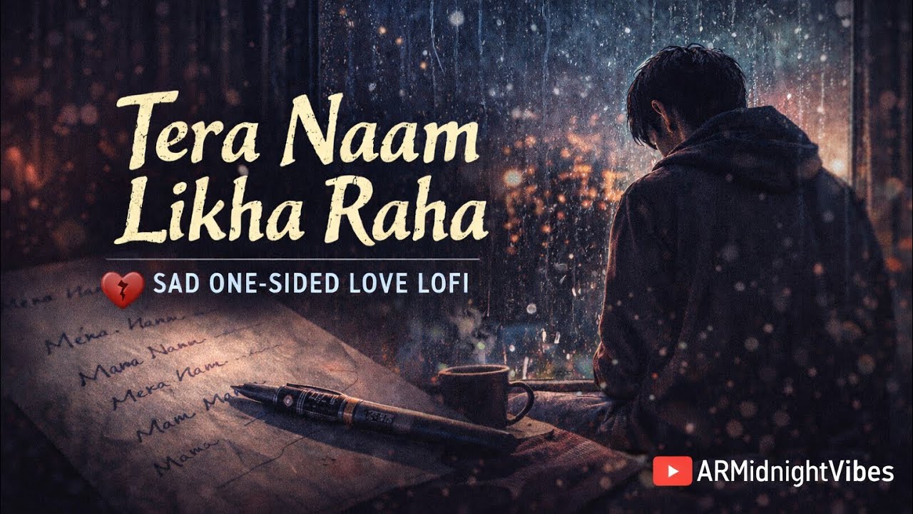 Tera Naam Likha Raha 💔 | One Sided Love Hindi Lofi | Sad Lofi Song | ARMidnightVibes