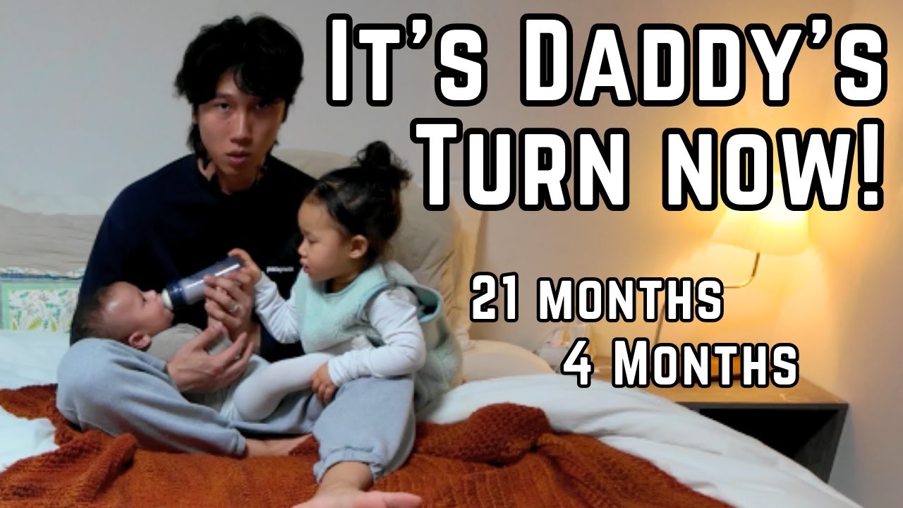 Korean Daddy's Solo Mission: All Day Alone with Two Kids Under Two