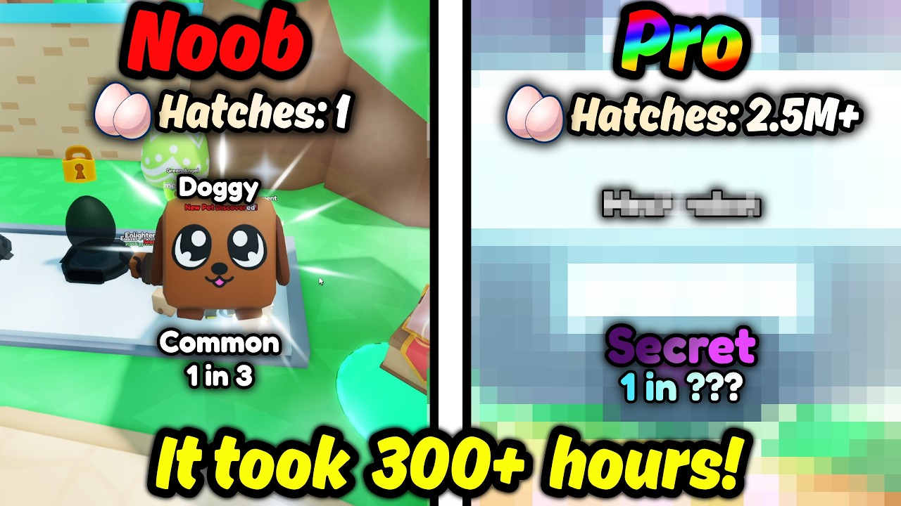 I Started As a Noob And Hatched A SECRET PET In Bubble Gum Simulator Infinity!