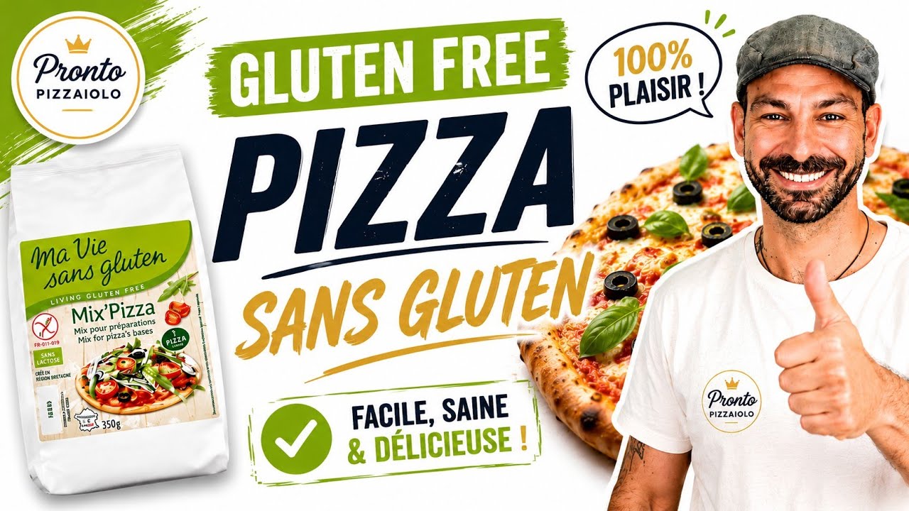 Réaliser une pizza sans GLUTEN ! 🍕 Avec la farine de la marque MA VIE SANS GLUTEN !