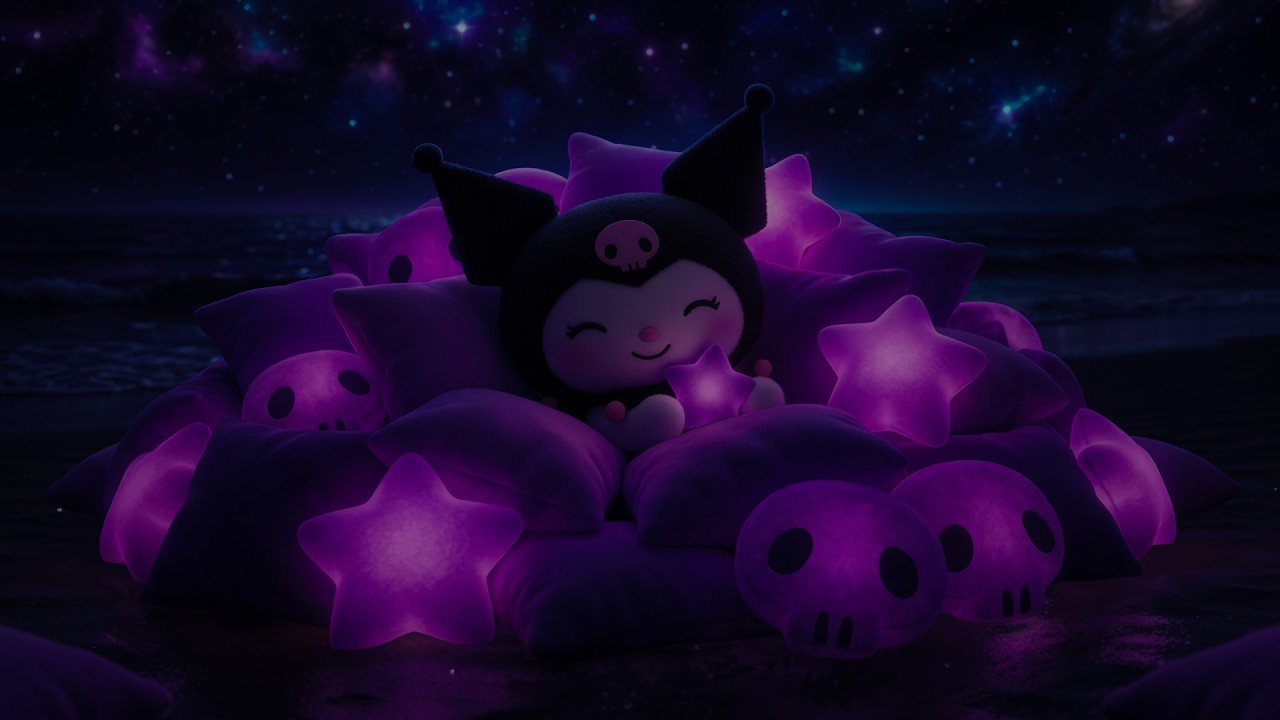 Fall Asleep Instantly 🌙 Kuromi Deep Sleep Music for Insomnia Relief, Anxiety & Stress