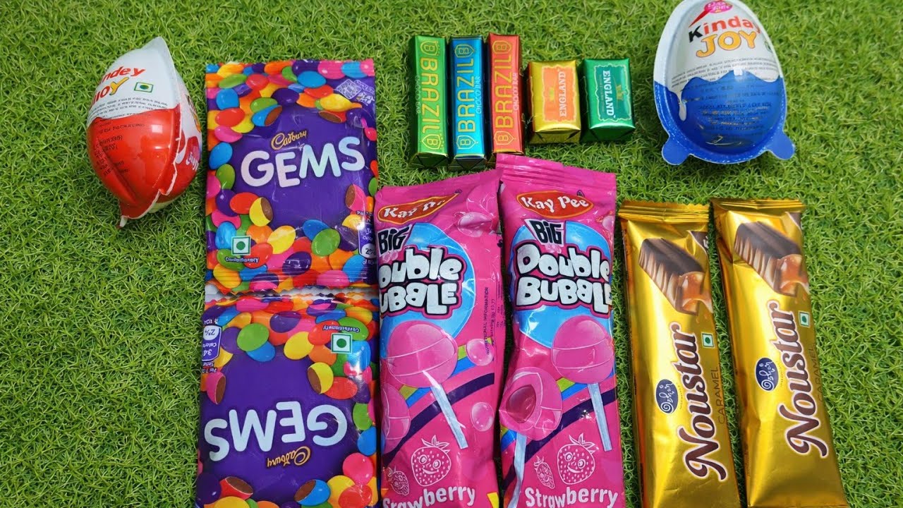 ASMR Most Popular Candys🍬🍭/ some lots of colorful rainbow lollipop candy / unpacking chocolate eat