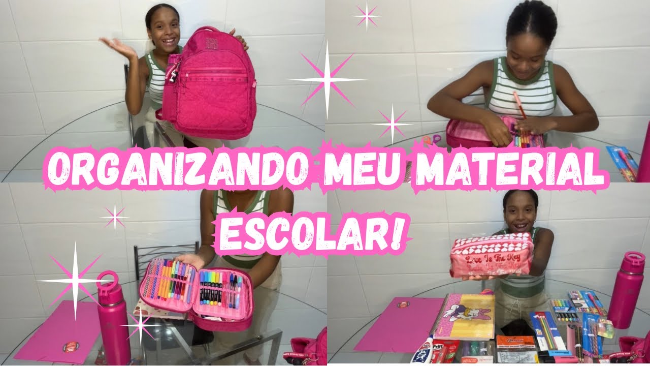 ORGANIZANDO MATERIAL ESCOLAR 2026! Organização do Estojo e Mochila.