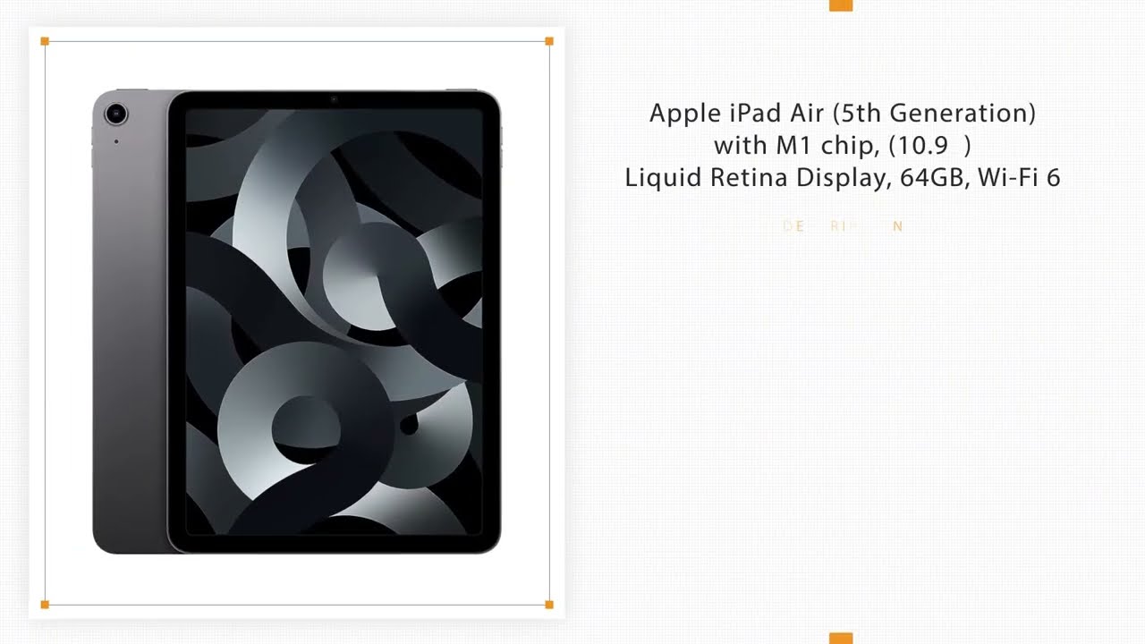 Apple iPad Air (5th Generation) With M1 chip (10.9&Prime;) Liquid Retina Display, 64GB, Wi-Fi 6.