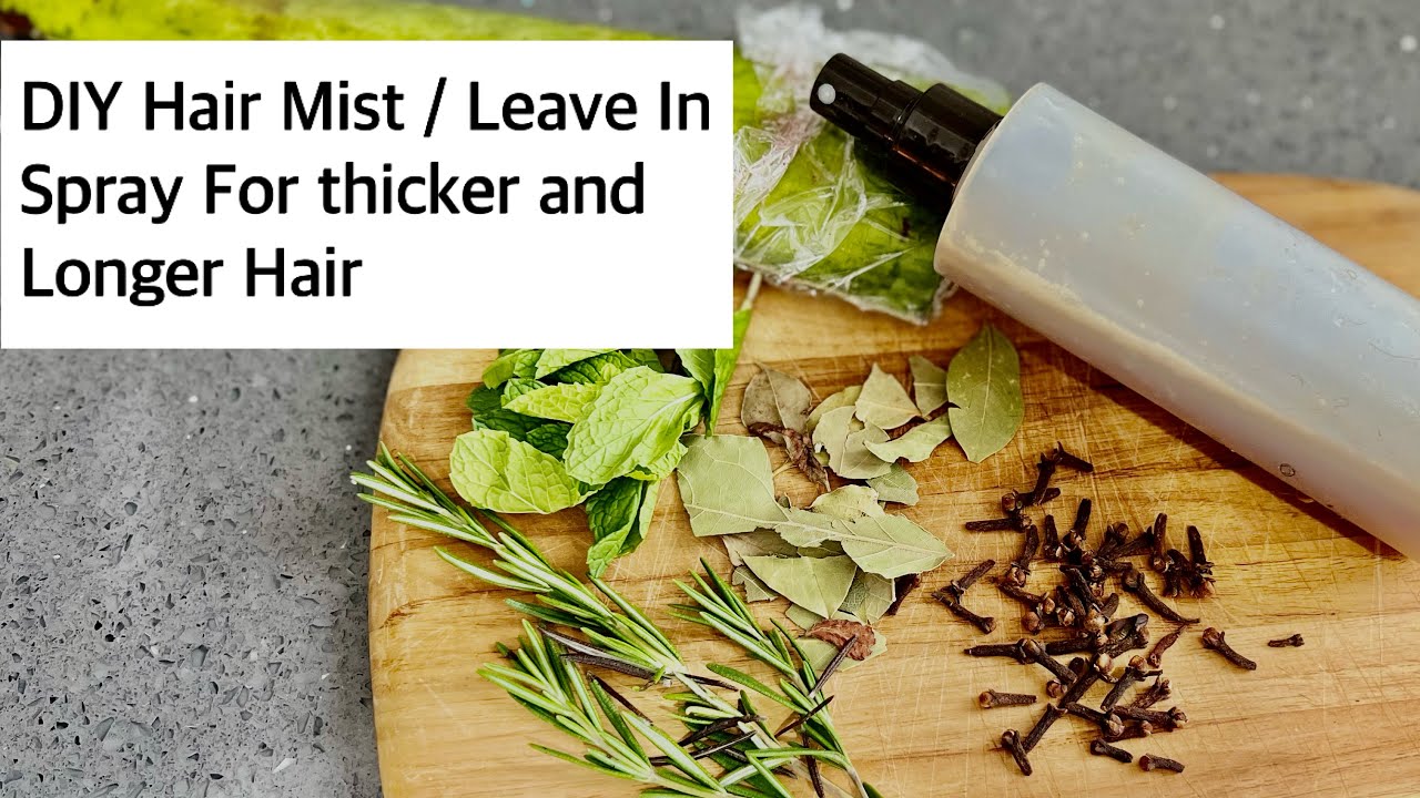 DIY Hydrating￼ Hair Mist | Cloves Rosemary Water For Hair Growth Hair Spray for thick & Long Hair  ￼