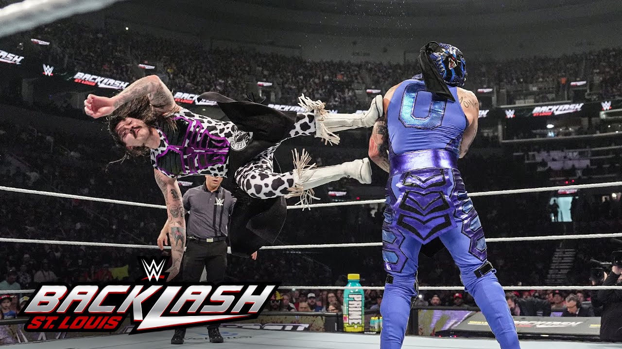 Dominik Mysterio vs. Penta | Intercontinental Title Match: Backlash 2025 highlights