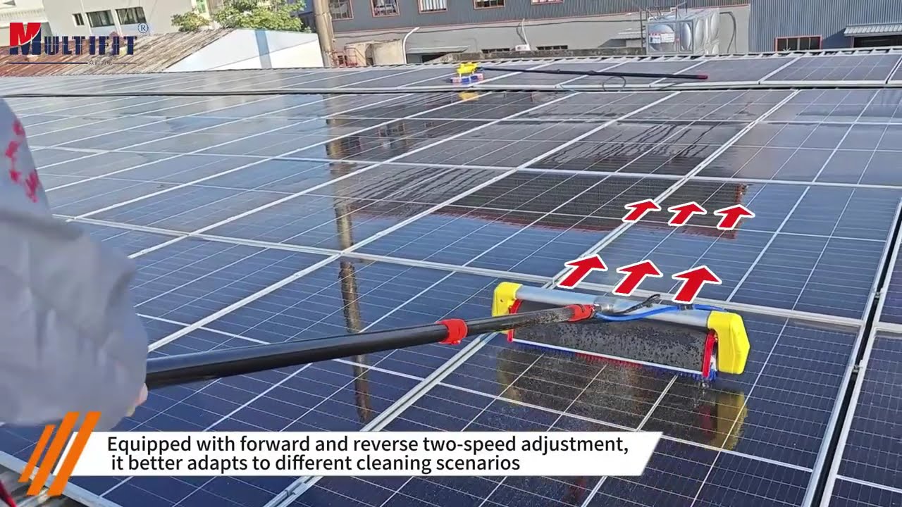The upgraded photovoltaic cleaning roller brush MULR-D Pro brings improved cleaning efficiency