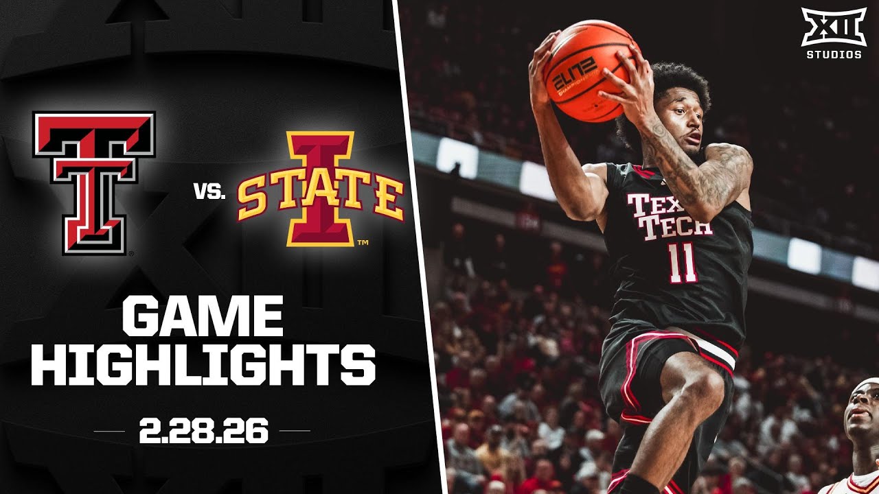 #16 Texas Tech vs. #4 Iowa State Game Highlights | 2025-26 Big 12 Men's Basketball