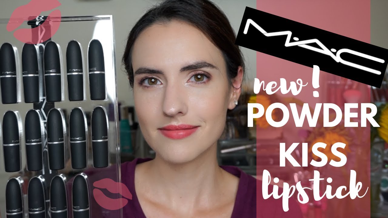NEW MAC Powder Kiss Lipsticks | Lip Swatches of ALL 16 Shades!