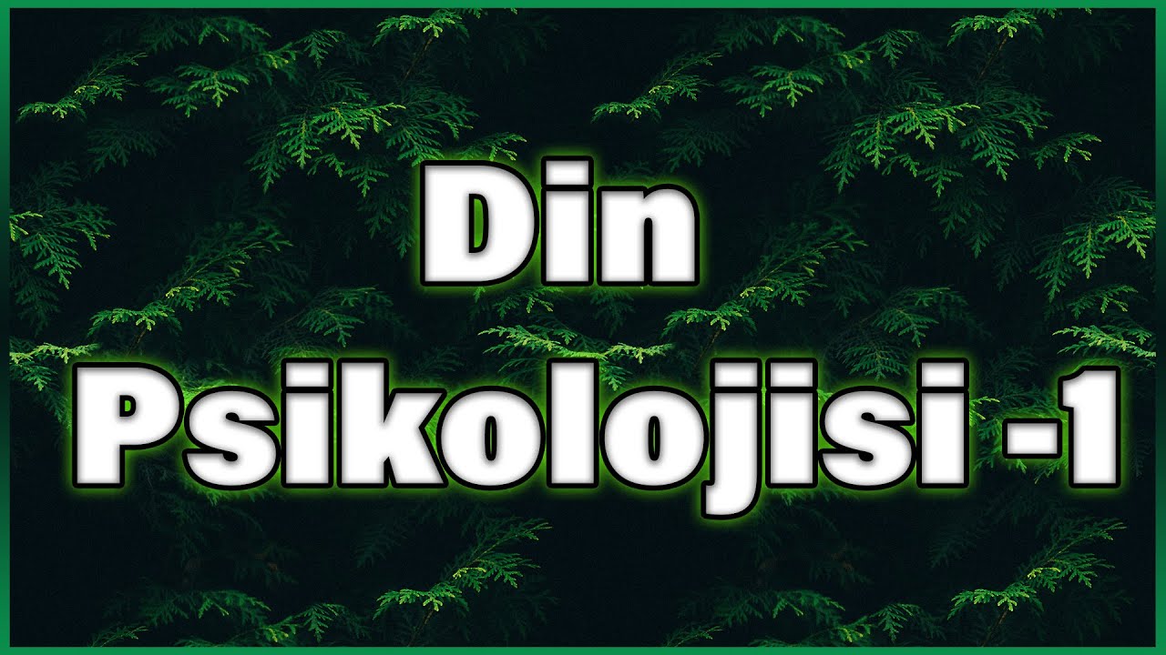 KPSS DİKAB DİN PSİKOLOJİSİ -1 (Rauf ŞARA) | 2021