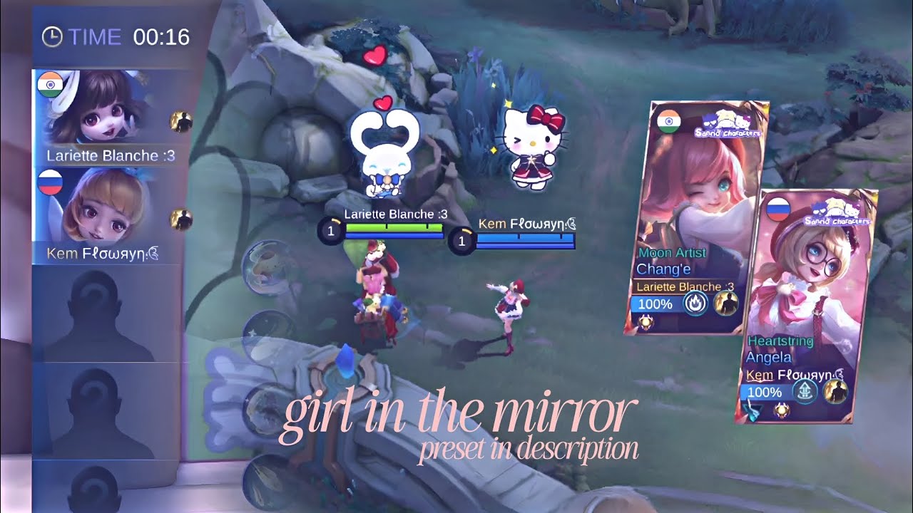Girl in the mirror🪞 | MLBB Edit | Duo Edit | Preset in description