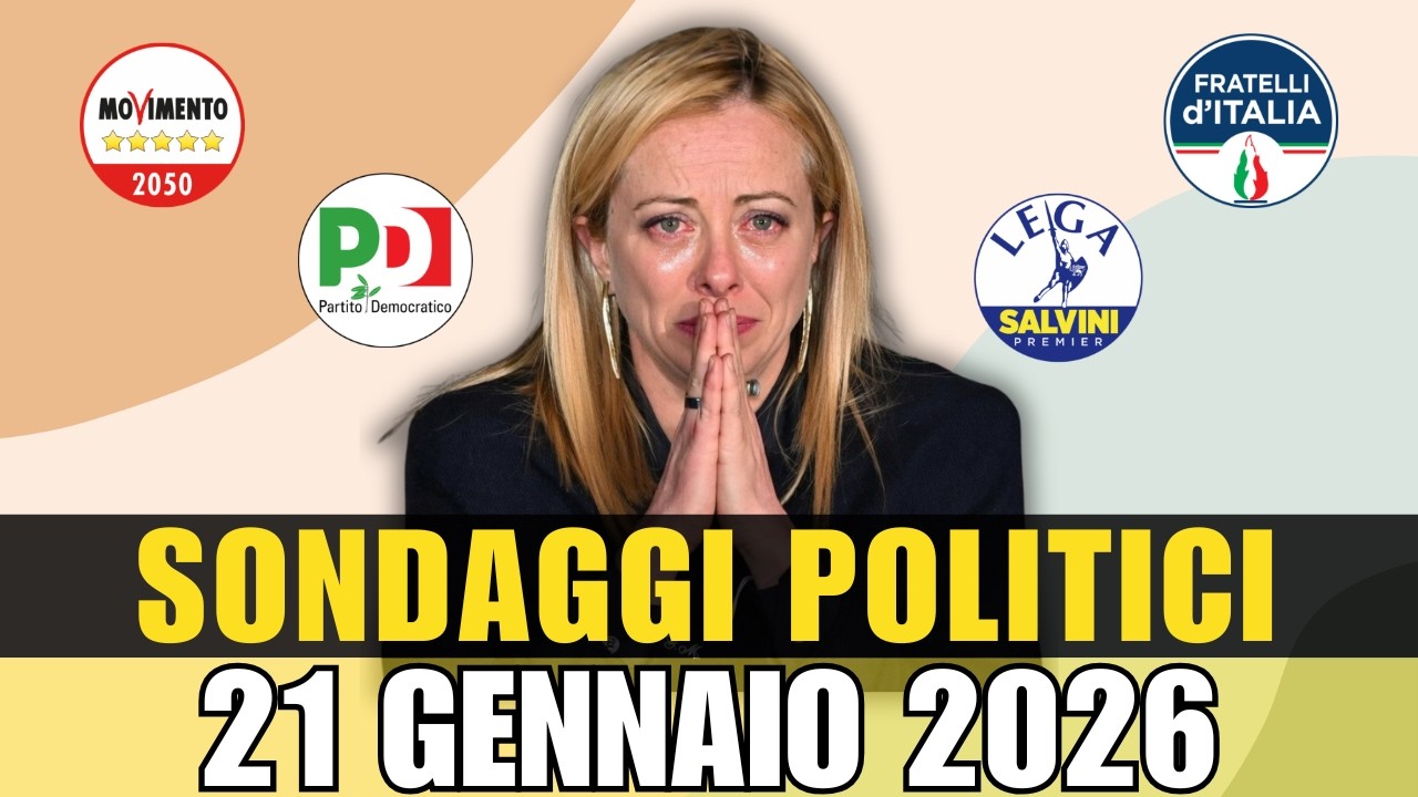 SONDAGGI POLITICI: CAMBIA LO SCENARIO DELLA POLITICA ITALIANA