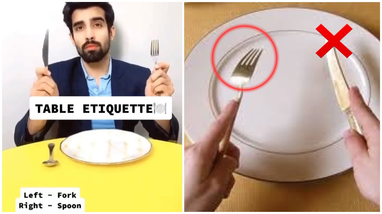Table Etiquette🍽 #shorts #etiquette