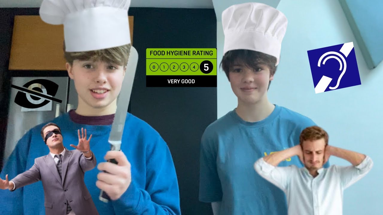 BLIND AND DEAF COOKING CHALLENGE! 