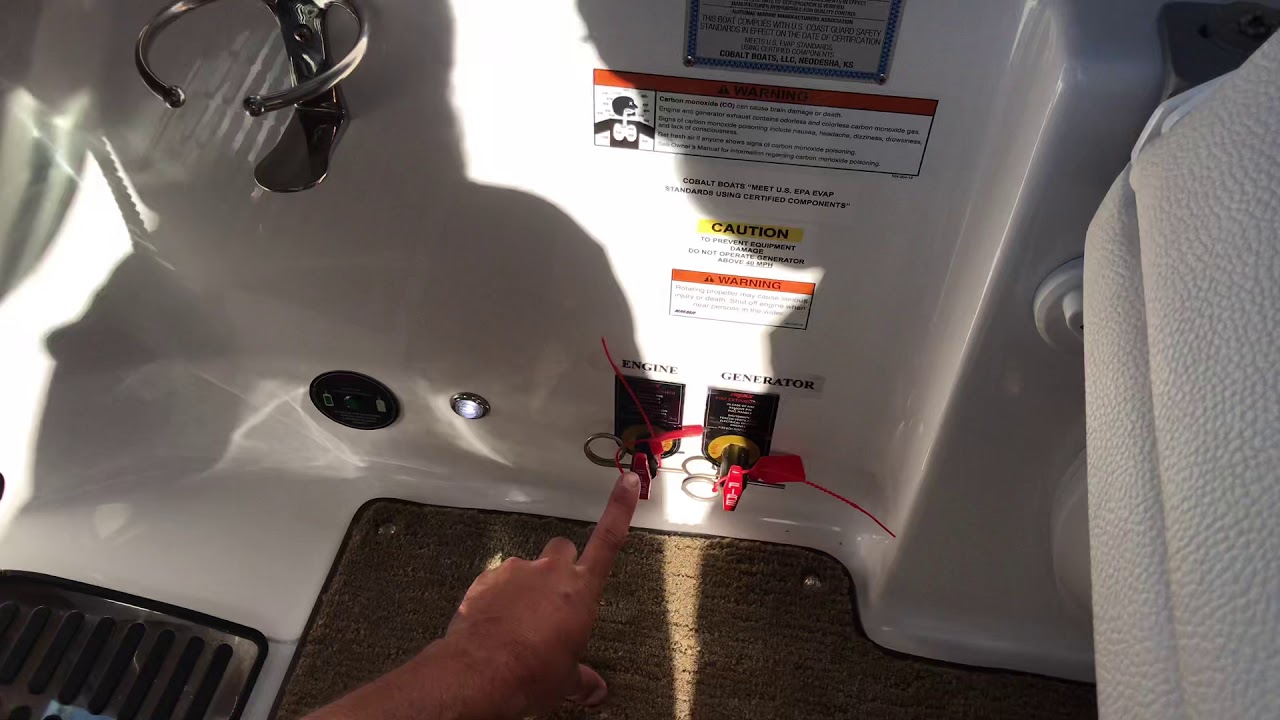 How-To Operate the Automatic Fire Extinguisher System for the Engine & Generator on A Cobalt R35