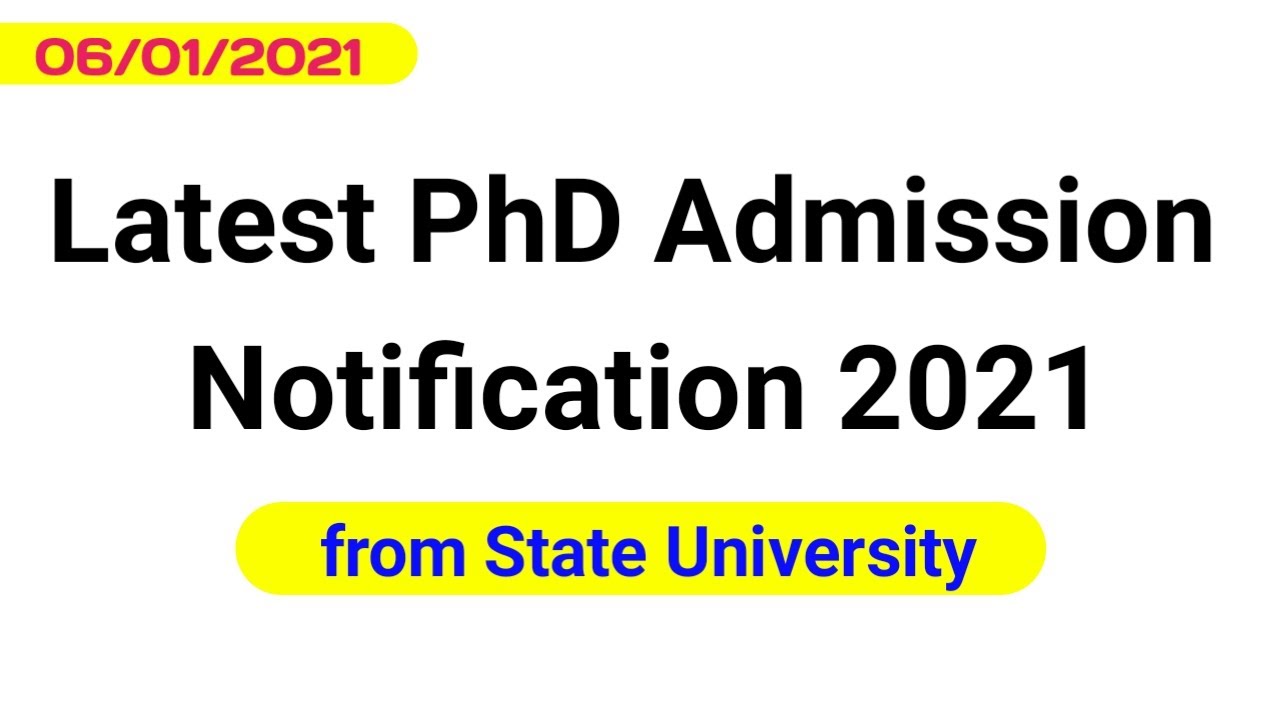 PhD Admission Notification 2021 || Dkguru Tutorial||