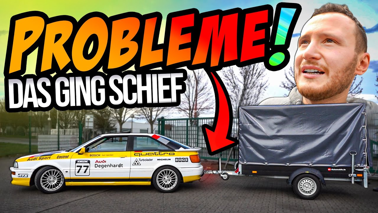 ANH&Auml;NGER am Audi Coup&eacute;! (hat nicht geklappt)