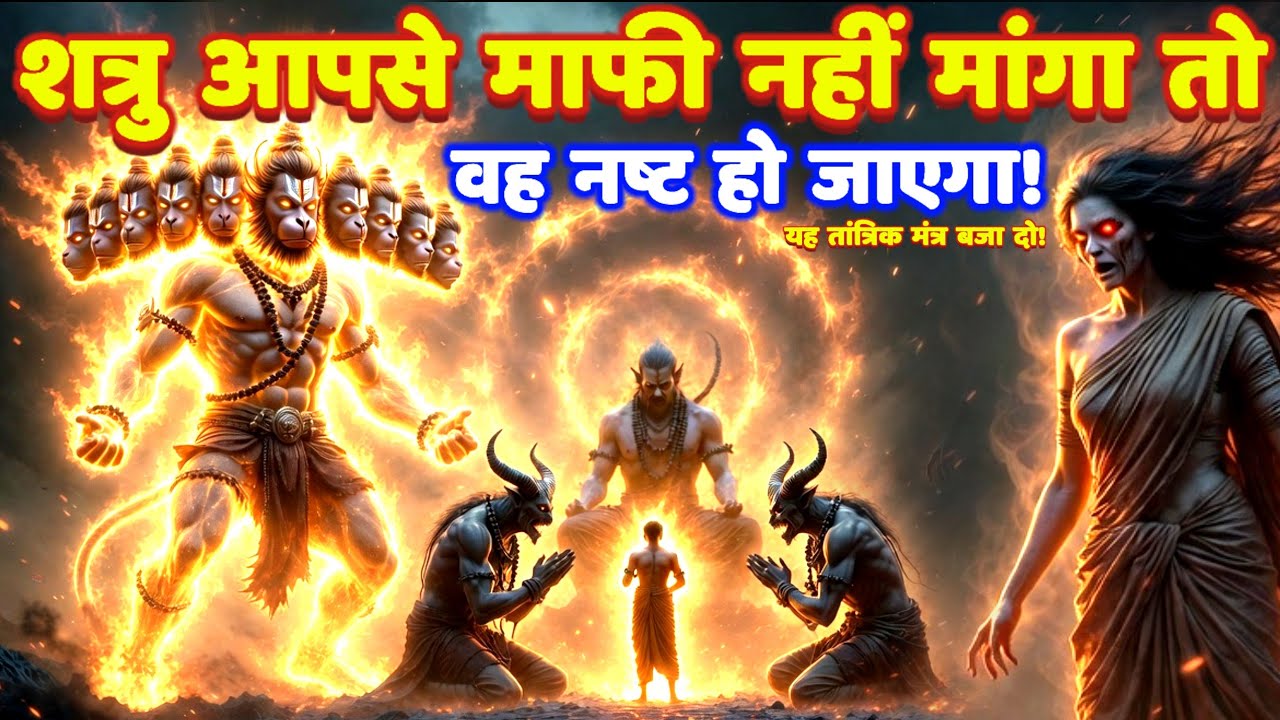 11 मुखी हनुमान उग्र उल्टारी तांत्रिक मंत्र: शत्रु माफी नहीं मांगा तो नष्ट हो जाएगा! Hanuman Mantra