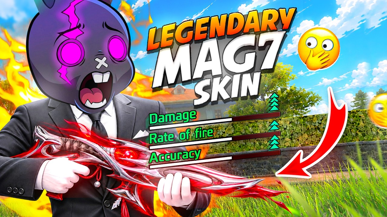 ফ্রি ফায়ারে প্রথম MAG 7 এর LEGENDARY GUN SKIN 🤯 সবথেকে ভয়ানক জাতা গান 😱