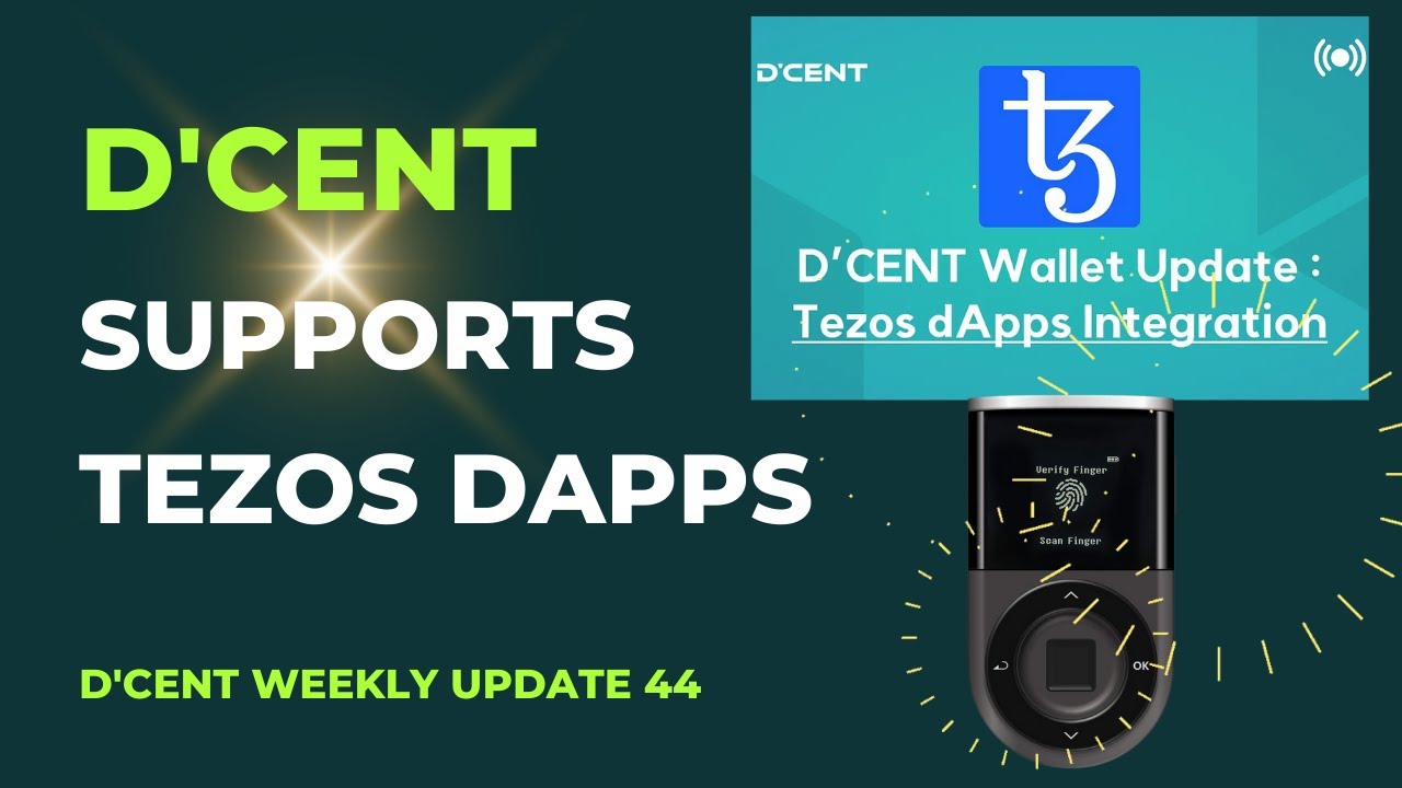D'CENT Supports TEZOS Dapps #dcent #cryptowallets
