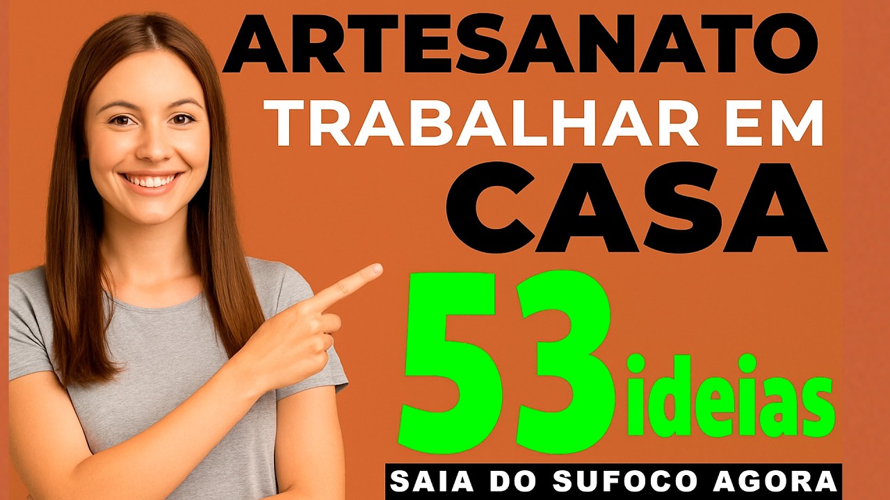 53 ideias de artesanato para trabalhar em casa | Saia do sufoco agora!