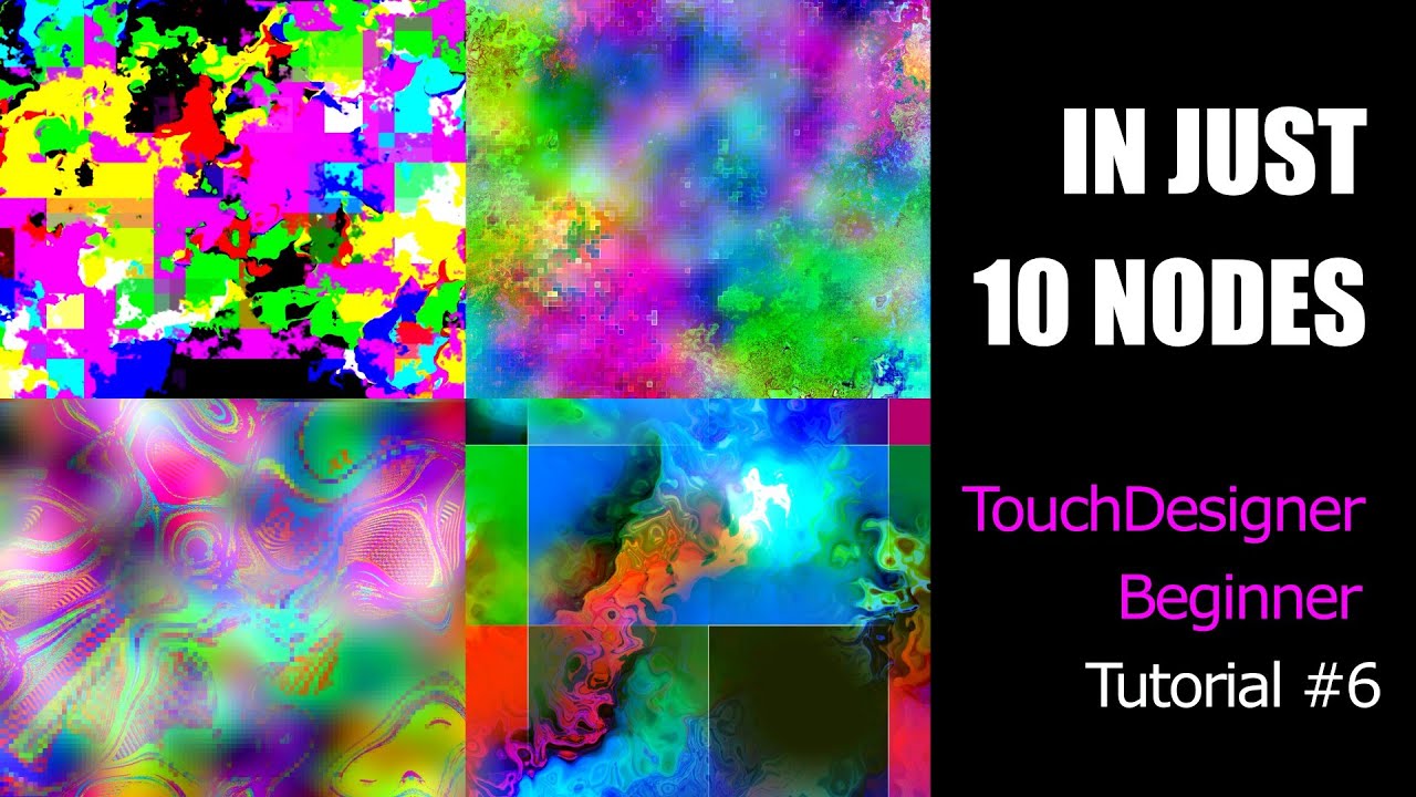 Pixel Art Visuals - Masking TOP - In Just 10 Nodes | TouchDesigner Beginner Tutorial