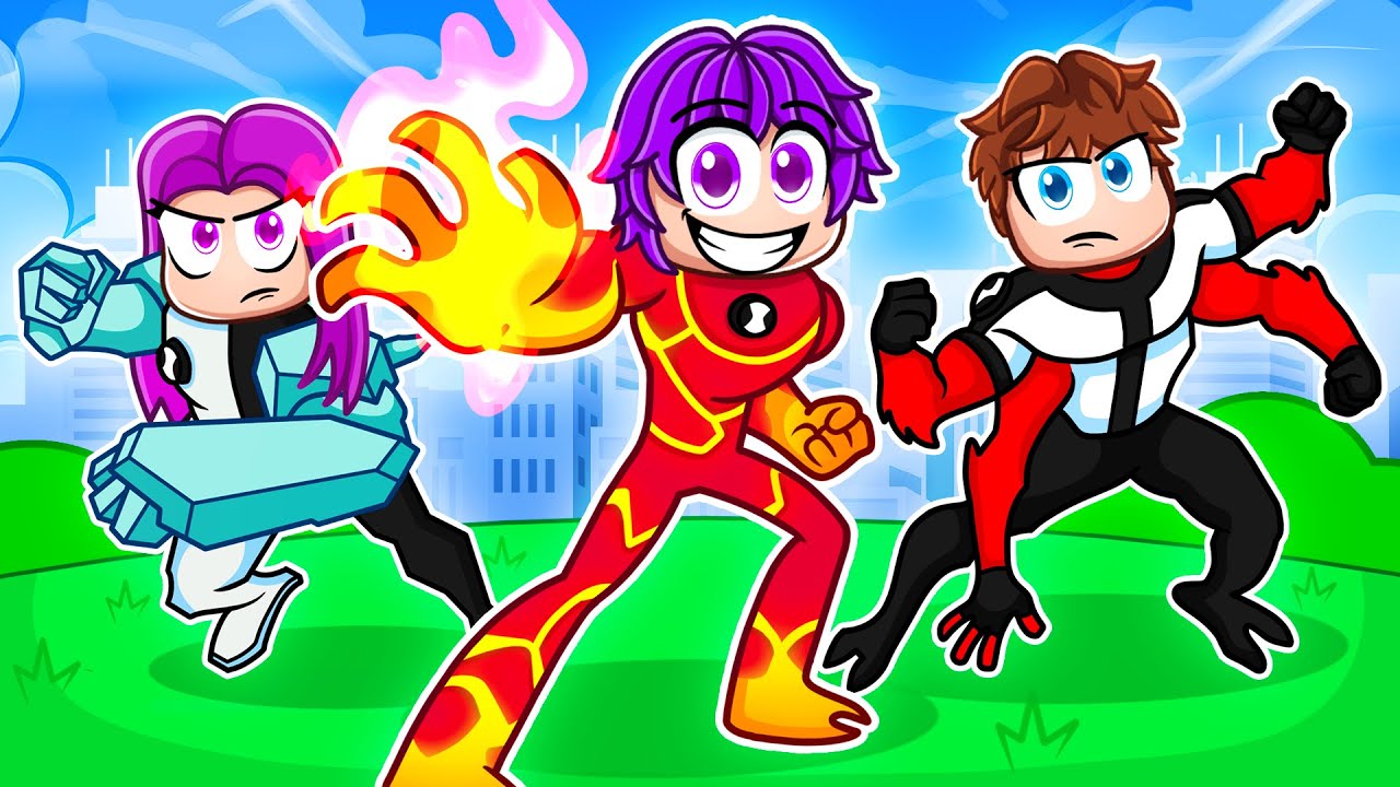 Having a BEN 10 FAMILY in Roblox!