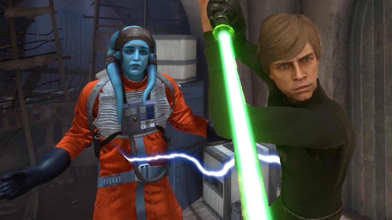 Star Wars Battlefront: Weird Hero Glitch! (Funny Moments w/Friends)