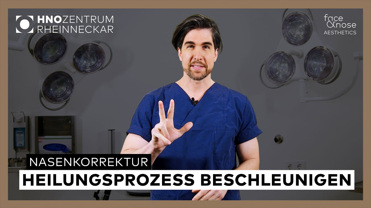 Nasenkorrektur - Heilungsprozess beschleunigen