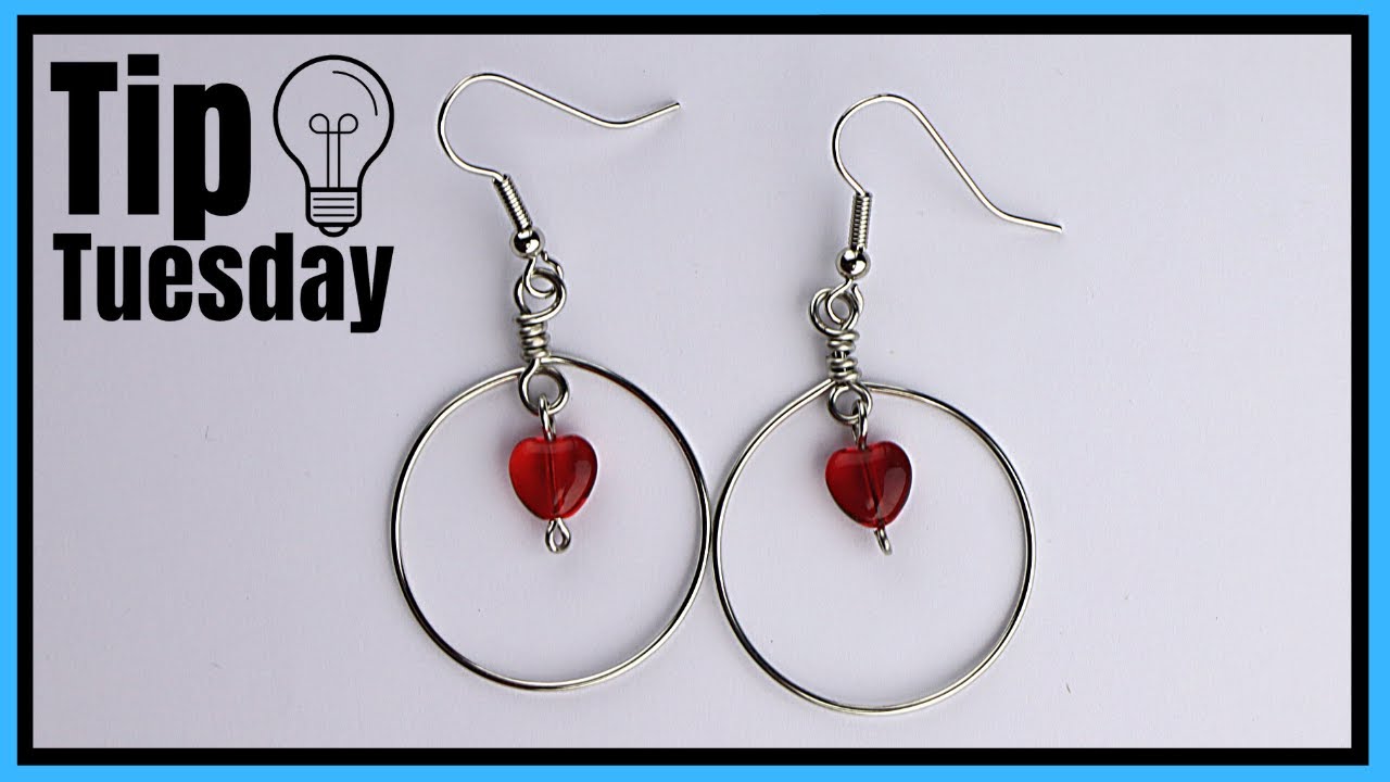 Dangling Wire Hoop Earrings // Tip Tuesday Tutorial