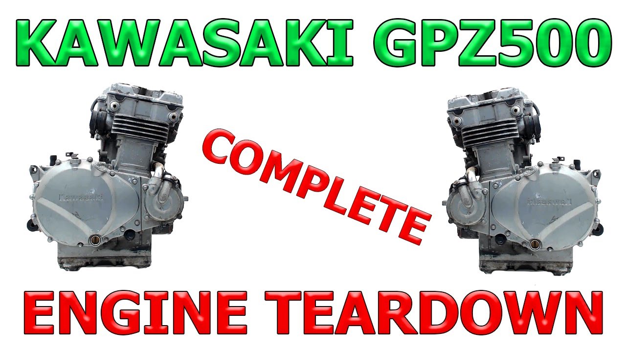 Разборка Kawasaki GPZ500. Восстановление за счёт бюджета. Полная разборка.