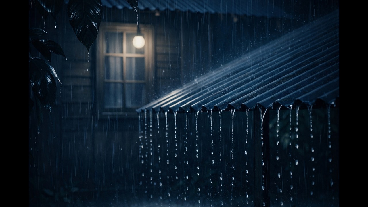 🔴Rain on Metal Roof LIVE 🌧️ Heavy Rain Sounds for Deep Sleep