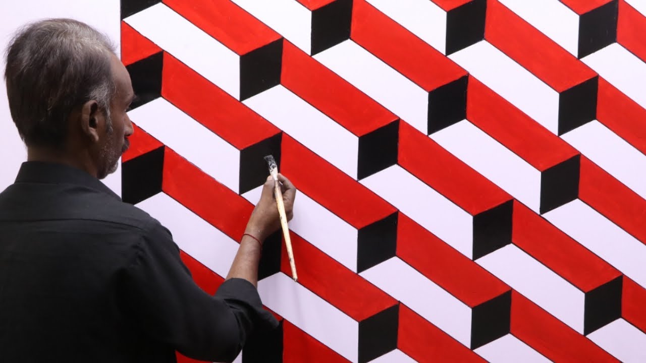 3d wall decoration effect | wall art painting design | interior design