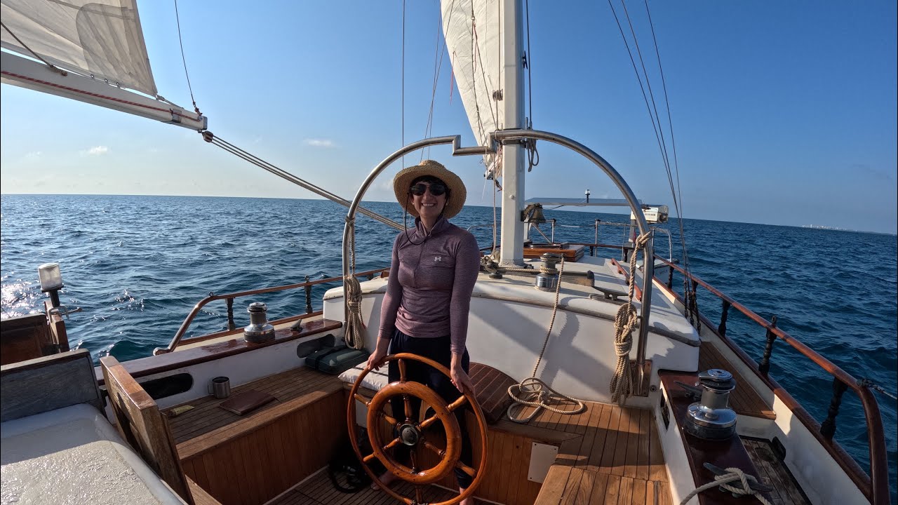 Sailing with torn sails and no engine.  Ep 7