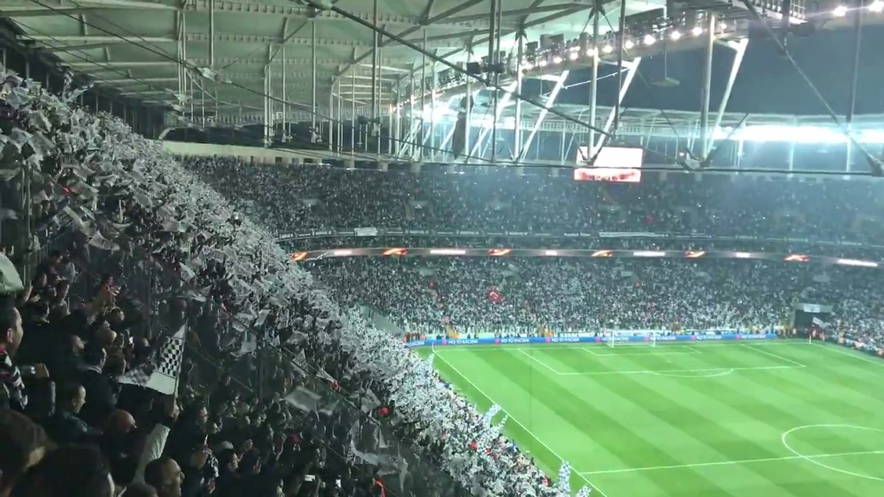 BEŞİKTAŞ 2-1 LYON VODAFONE ARENA SERAMONİ BAYRAK SHOW 20.04.2017