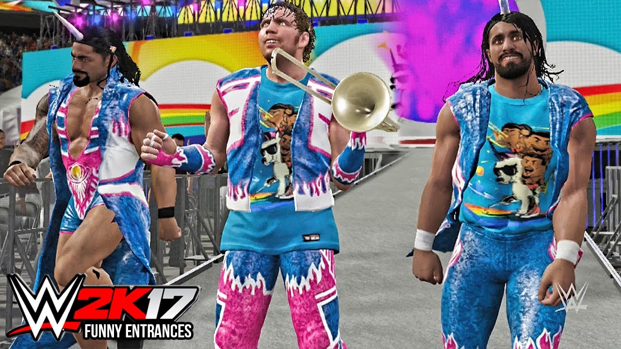 WWE 2K17 -Top 10 Funny Entrances ft John Cena, Undertaker, Brock Lesnar, Goldberg! ( PS4 & XB1 )