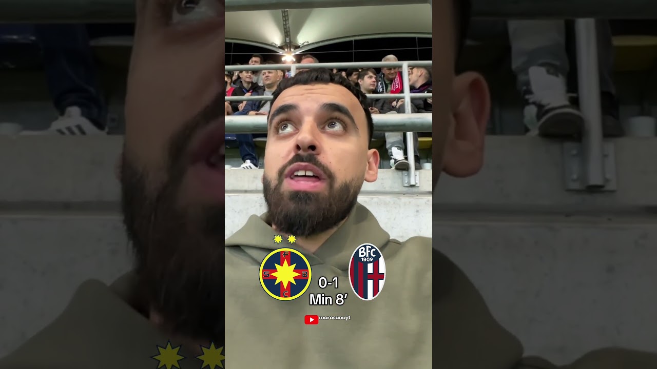 GOL BOLOGNA VS FCSB (0-1 MIN 8) EUROPA LEAGUE #fcsb #bologna #europaleague #goal #uel