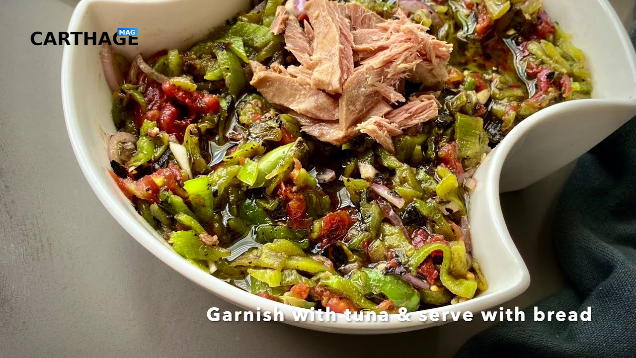 The Best Tunisian Grilled Salad- Salad Mechouia