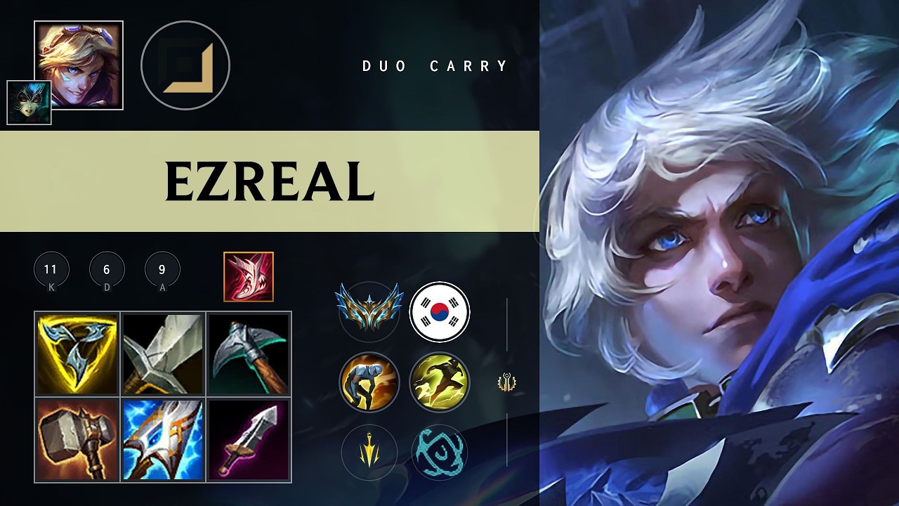 Ezreal ADC vs Cassiopeia - KR Challenger Patch 26.09