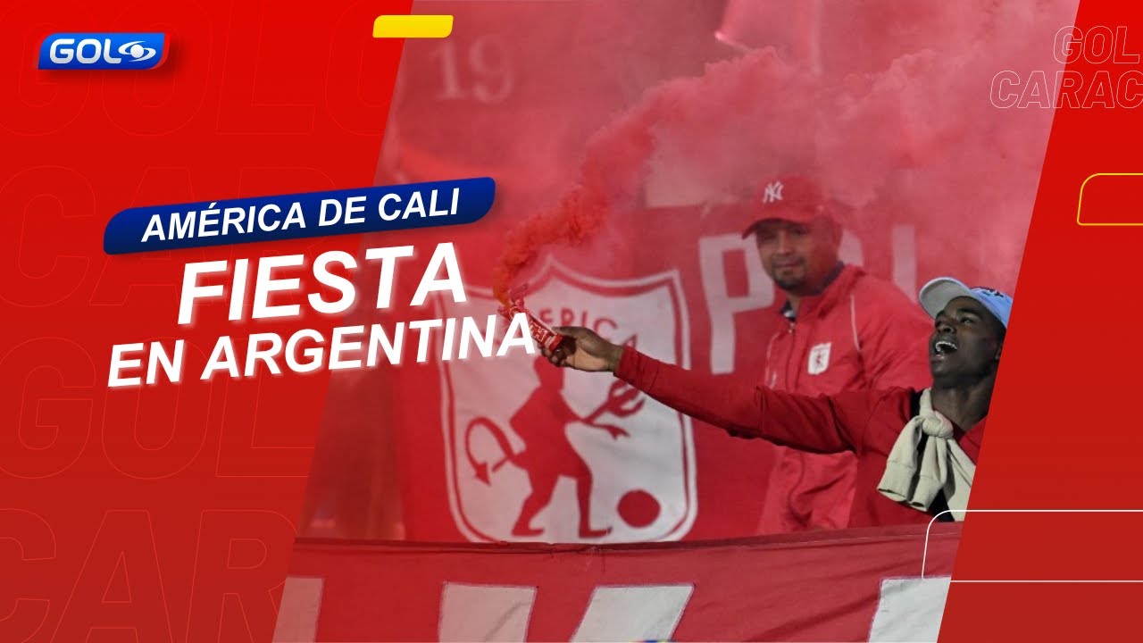 Hinchas de América montaron un carnaval en Buenos Aires