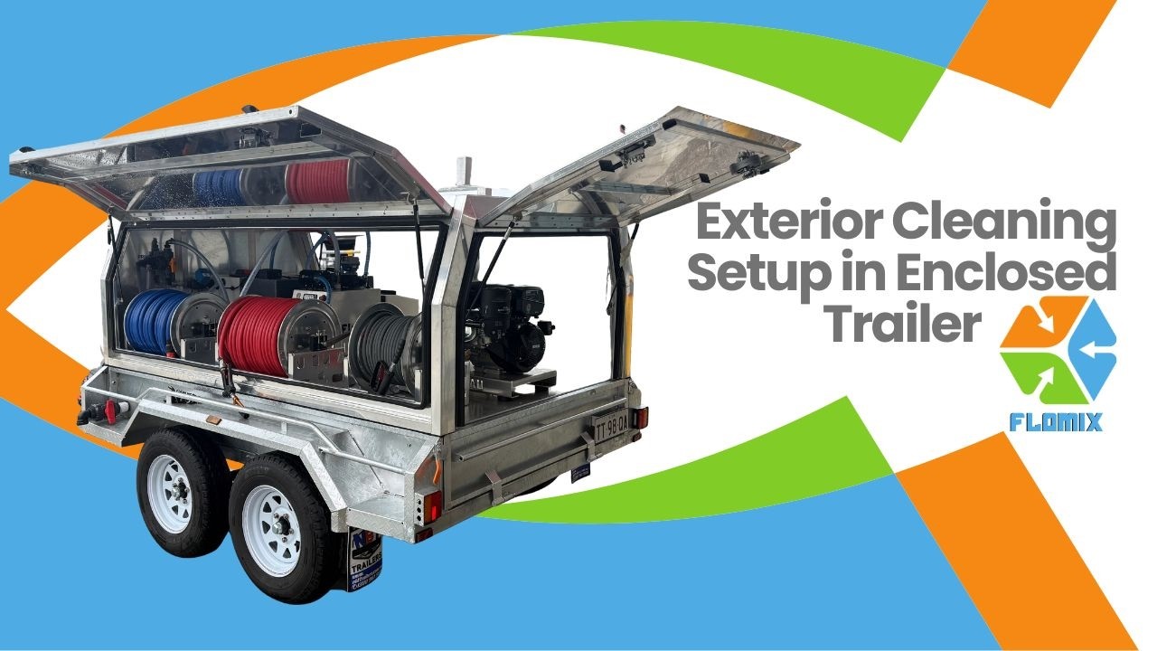 Exterior Cleaning Enclose Trailer by Flomix