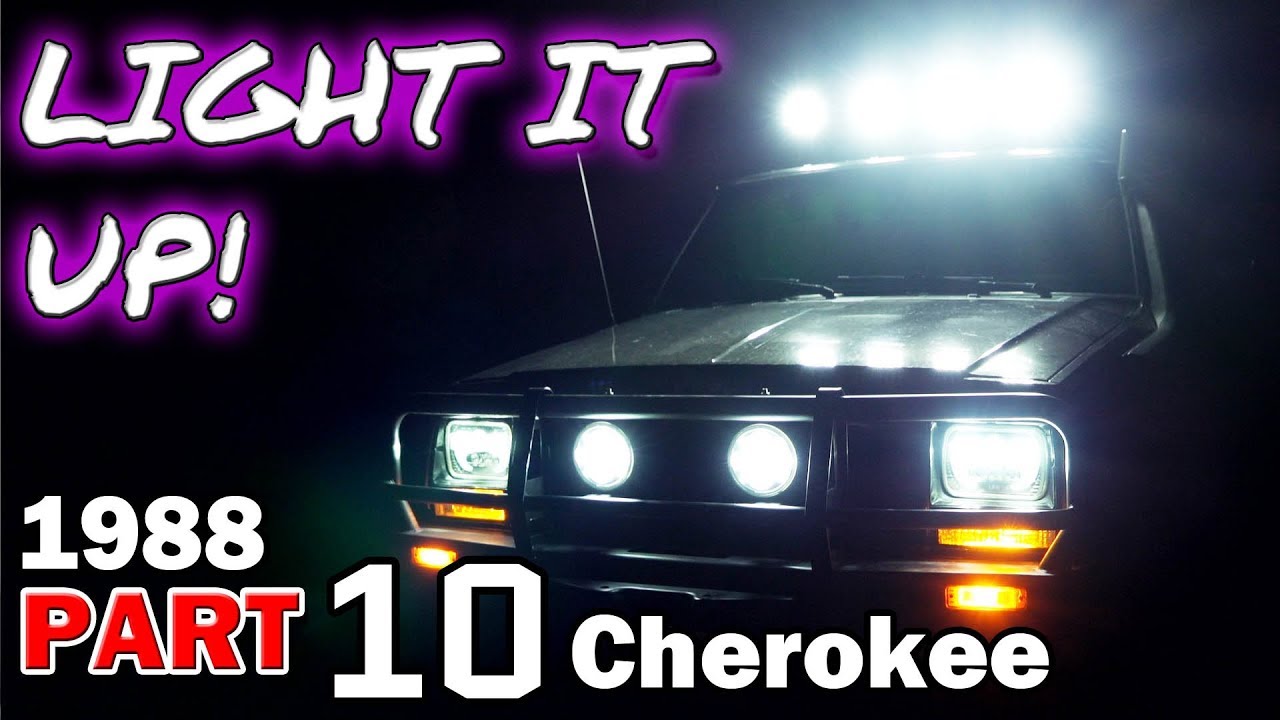 OFF ROAD Light Test Extreme LEDs | Jeep XJ Cherokee Restoration | Part 10