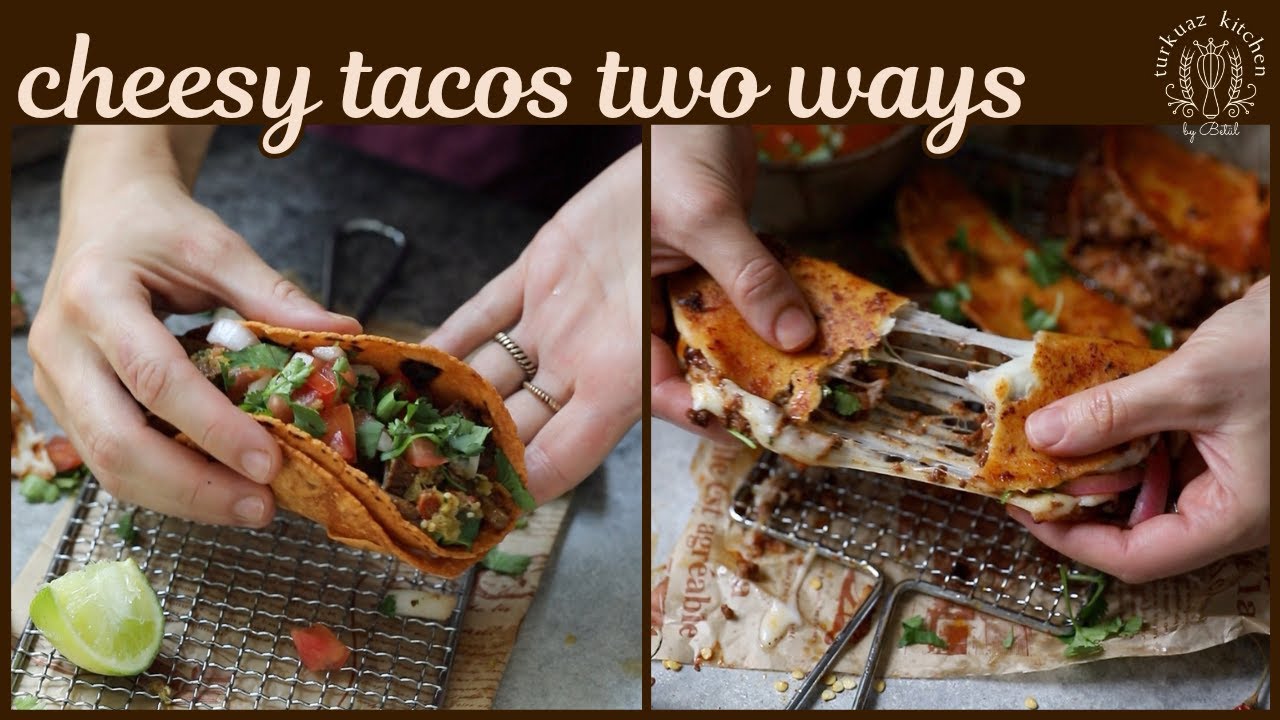 Cheesy Tacos Two Ways (Carne Asada w/ Stuffed Crust & Ground Beef Birria)