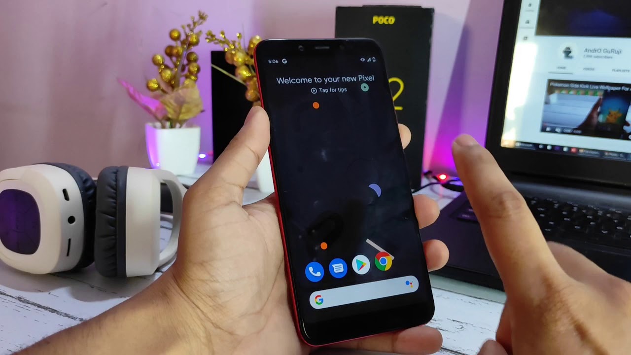 ExtendedUI For MI A2 | Face Unlock | Xiaomi | Custom Rom | Review And Installation | Androguruji