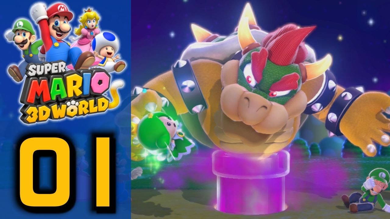 Super Mario 3D World - Suddenly, Cat (Part 1, World 1 COMPLETE)