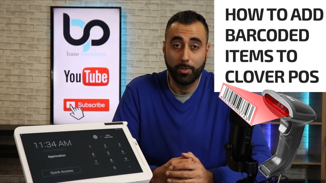 Add Barcoded items to Clover POS Quickly